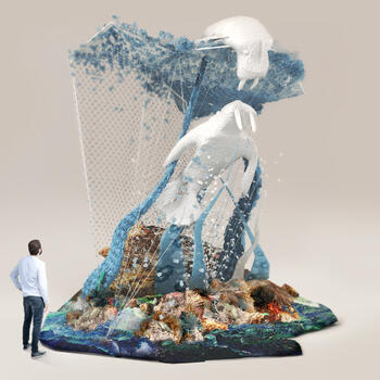 Trash installation design 