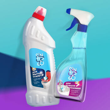 Detergents for toilets and sanitary ware 